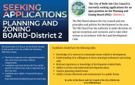 P&Z Board Call For Members - District 2 February 2026