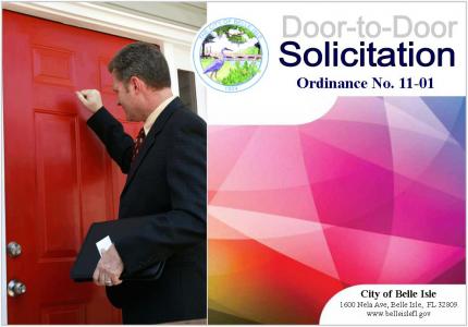 Door-to-Door Solicitation Card
