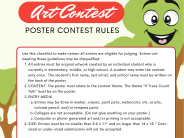 Arbor Day Art Contest Rules Feb 7 2026 Flyer