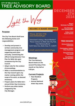 Light the Way - Become a Tree Board Member