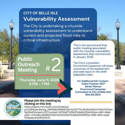 Vulnerability Assessment Virtual Public Meeting #2 June 11, 2026 at 6 PM Vulnerability Assessment Virtual Public Meeting #2 June 11, 2026 at 6 PM