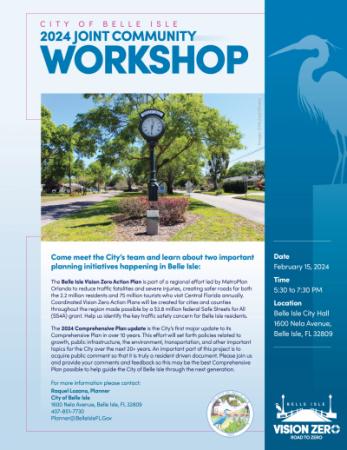 2024 Joint Community Workshop Flyer - February 15, 2024