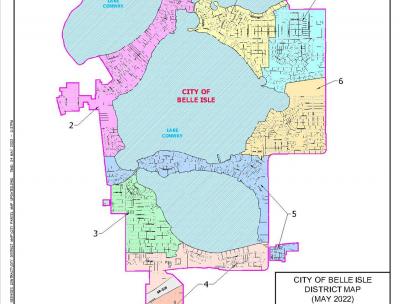 City Map With Districts